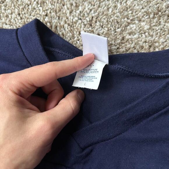 Vintage 80s 90s Logo 7 Chicago Bears VNeck 3qt Jersey Shirt - Picture 6 of 6